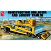 Plastikmodell – Anhänger & Bulldozer Bulldozer 1:25 Lowboy Trailer & Bulldozer Combo – AMT1218